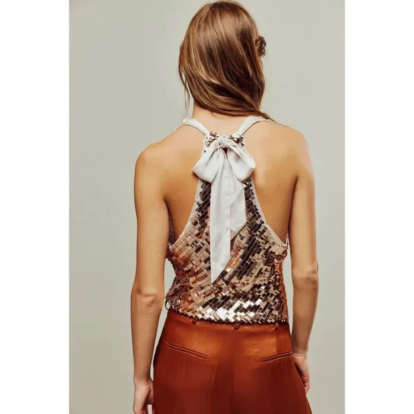 Free People Disco Fever Cami Top NWOT Size Small - Picture 3 of 6